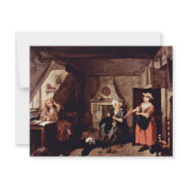 The Tormented Poet By Hogarth, William Invites