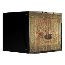 The Tournament, vertical loom tapestry Vinyl Binders