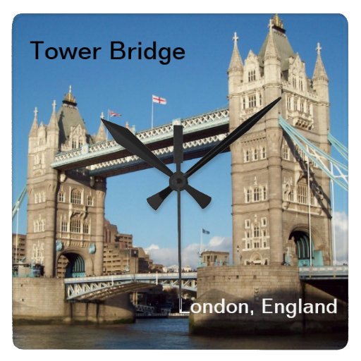 The Tower Bridge in London, England Wall Clock Zazzle