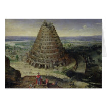 The Tower of Babel, 1594 Greeting Card