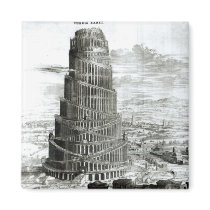 The Tower of Babel, 1679 Refrigerator Magnet