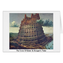 The Tower Of Babel. By Bruegel A. Pieter Card