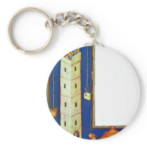 The Tower Of Babel By Meister Der Weltenchronik (B Key Chains