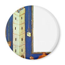 The Tower Of Babel By Meister Der Weltenchronik (B Refrigerator Magnets