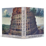 The Tower Of Babel. By Pieter Bruegel Vinyl Binder