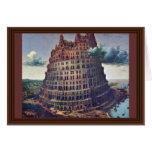 The Tower Of Babel. By Pieter Bruegel cards