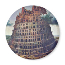 The Tower Of Babel. By Pieter Bruegel Magnet