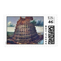 The Tower Of Babel. By Pieter Bruegel Postage Stamps