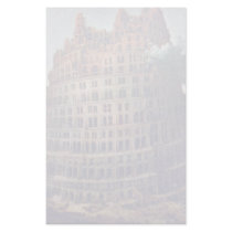 The Tower Of Babel. By Pieter Bruegel Customized Stationery