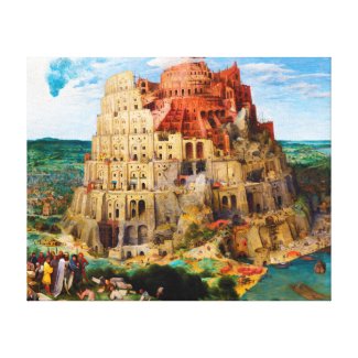 The Tower of Babel Pieter Bruegel the Elder art Stretched Canvas Prints