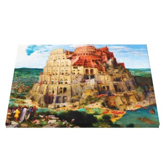 The Tower of Babel Pieter Bruegel the Elder art Stretched Canvas Prints