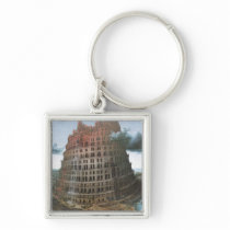 The Tower of Babel - Pieter Bruegel the Elder Keychains