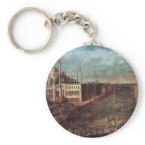 The Train Crosses The Grand Vizier Ameydan By Mour Keychain