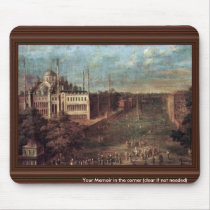The Train Crosses The Grand Vizier Ameydan By Mour Mouse Pad