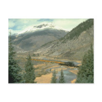 The train is crossing the Animas River after leavi Post Card