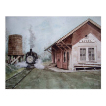 The Train Station- postcard