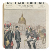 The Traitor The Degradation of Alfred Dreyfus Square Sticker