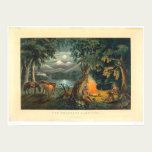 The Trapper's Camp-fire 1866 (1779A) posters