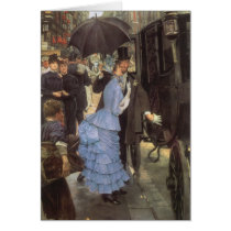 The Traveller (aka Bridesmaid) by James Tissot Greeting Cards