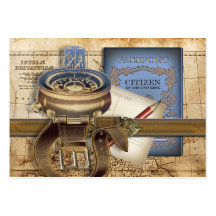 The Traveller Mini Postcard Business Card