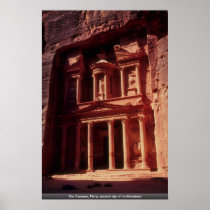 The Treasury, Petra, ancient city of northwestern Posters