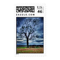 The Tree HDR postage stamps
