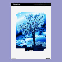 The Tree in Blue Ice iPad 3 Skin skins