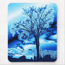 The Tree in Ice Blue mouse pad mousepads