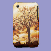 The Tree in Molten Gold iPhone 3 case casemate cases
