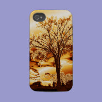 The Tree in Molten Gold iPhone 4 case casemate cases