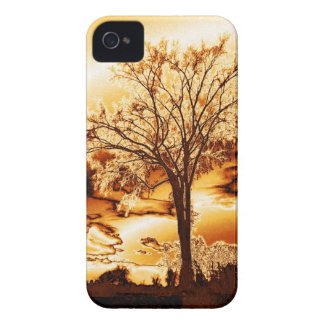 The Tree in Molten Gold iPhone 4 case casemate_case