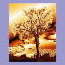 The Tree in Molten Gold posters