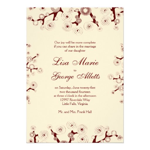 The Tree of Life Wedding Invitation