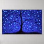 The Tree Of Lights (Blue) Poster