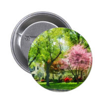 The Trees Are Flowering On My Street buttons