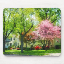 The Trees Are Flowering On My Street mousepads