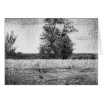 The trees by Georges Seurat Greeting Card