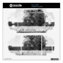 The trees by Georges Seurat Skins For Sony PSP