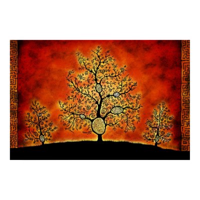 The Trees With Labyrinths Poster by vladstudio