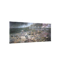 The Trench on Hill 468 - Wrapped Canvas Canvas Print