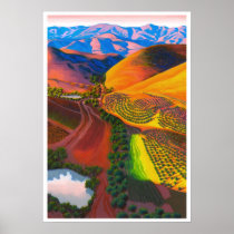 The Trestle in Poly Canyon Print