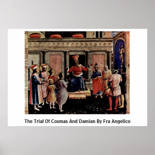 The Trial Of Cosmas And Damian By Fra Angelico Print