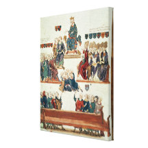 The Trial of Robert d'Artois , Count of Stretched Canvas Print