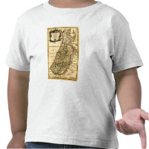 The Tribes of Israel in PalestinePanoramic Map T-shirts
