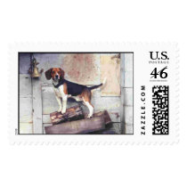 The Tripdog on alert! Stamp
