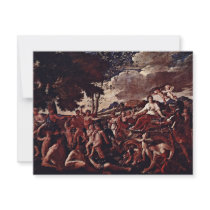 The Triumph Of Flora,  By Poussin Nicolas Announcement