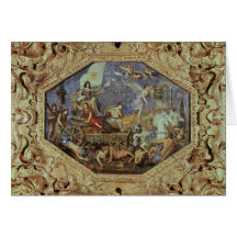 The Triumph of Louis XIII  over Enemies Greeting Card