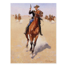 The Trooper by Frederic Remington Postcards