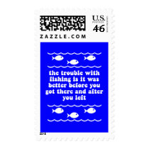 The trouble with fishing postage stamps