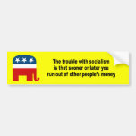 The trouble with socialism is bumper stickers
